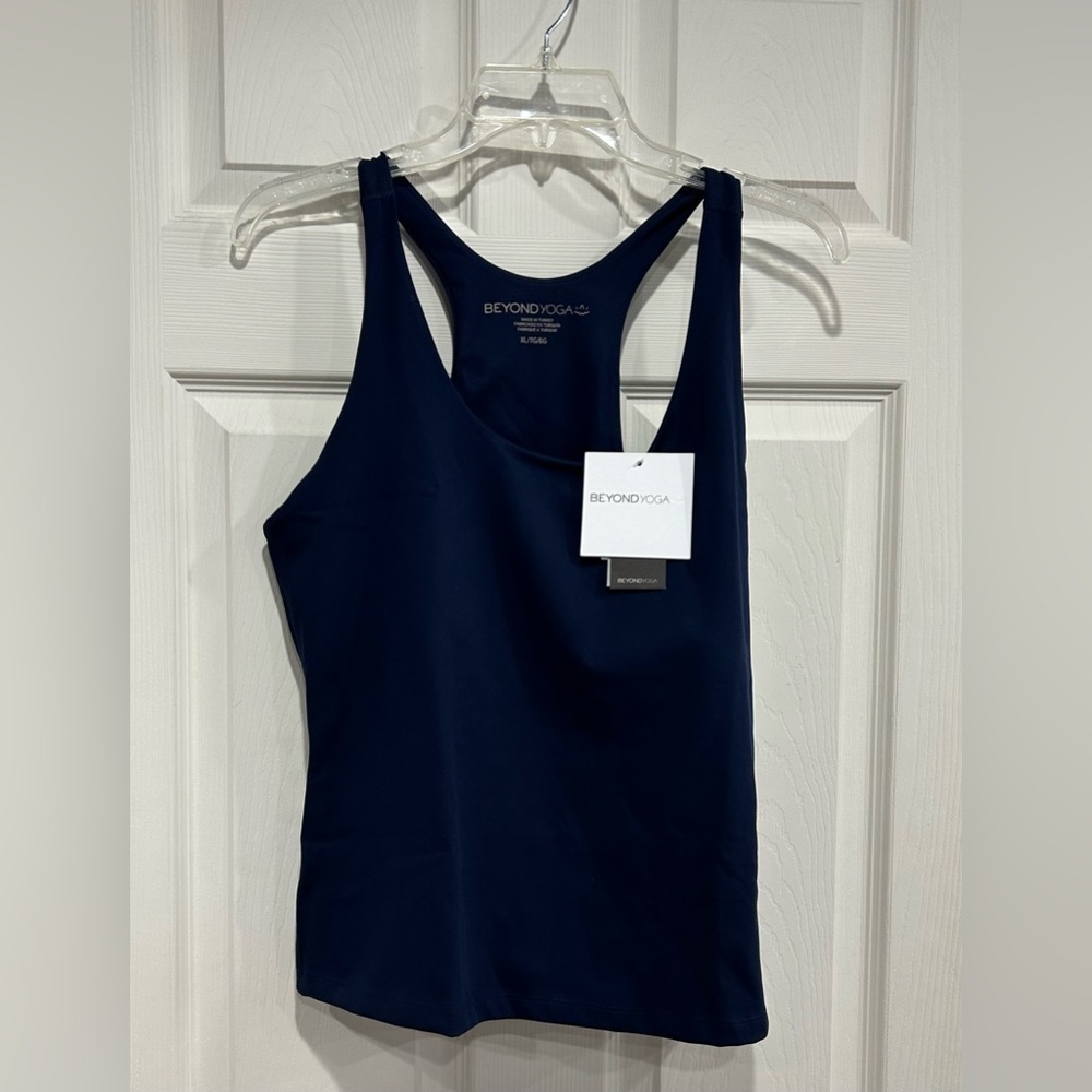 Beyond Yoga Women's XL POWERBEYOND™ Strength Tank Navy NWT Racerback